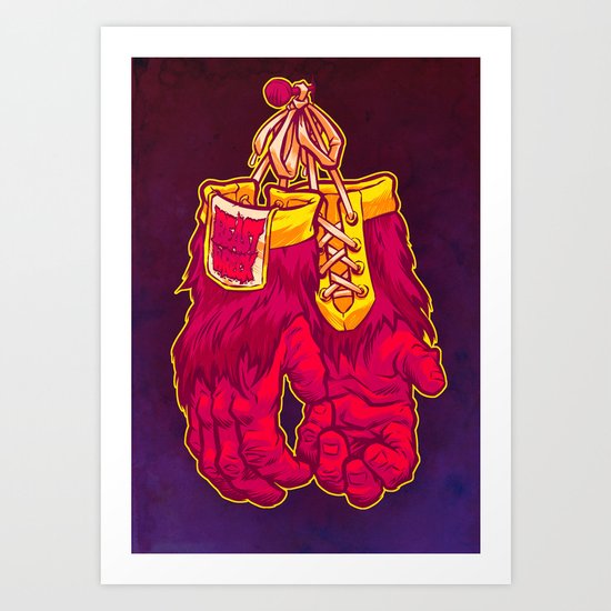 GORILLA GLOVES Art Print