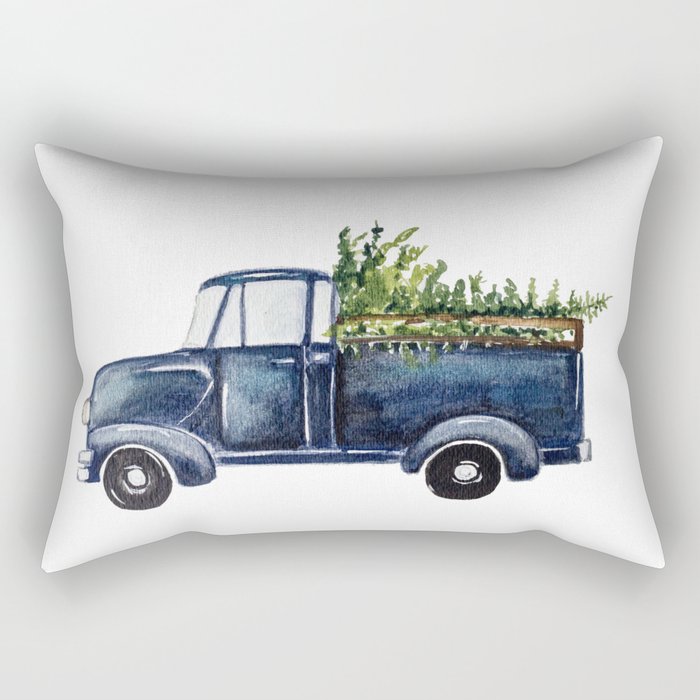 Blue christmas online throw pillows