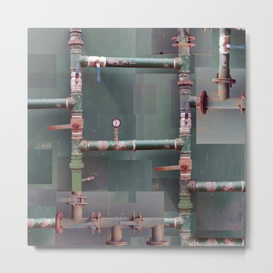 Industrial veins Metal Print