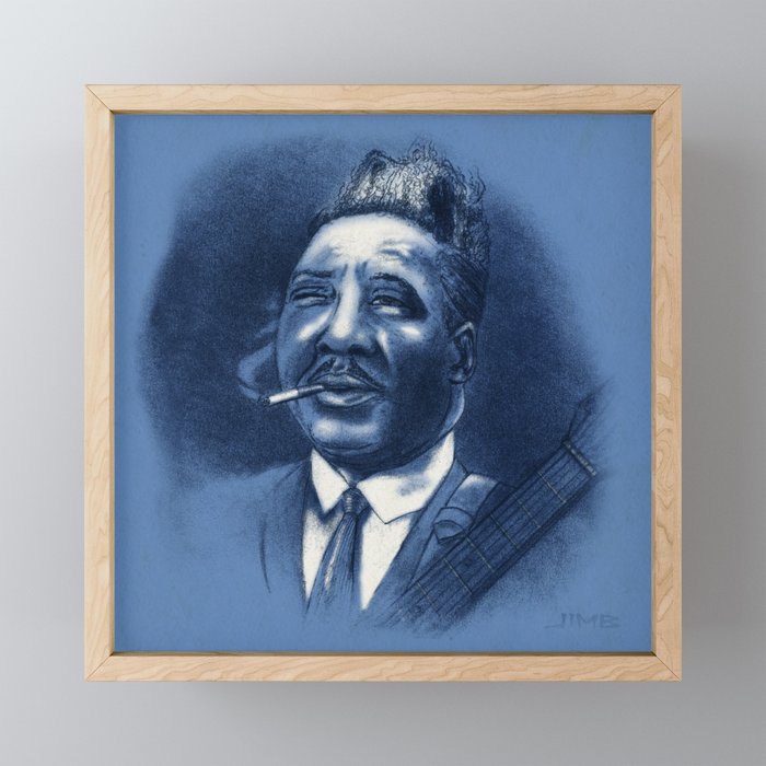 Blues Legends - Muddy Waters Framed Mini Art Print