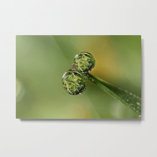 Double Drop Metal Print