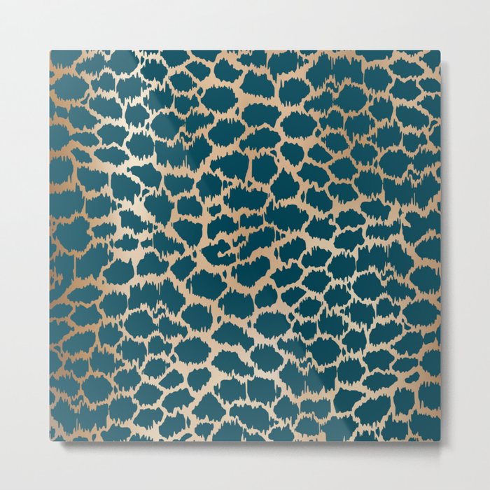 Exotic Abstract Cheetah Prints Metal Print