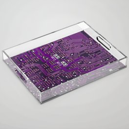 The surface of the digital circuit Acrylic Tray