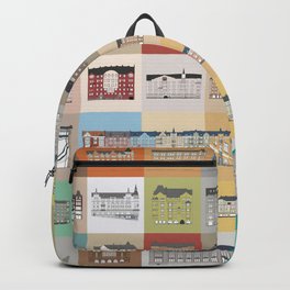 Helsinki Jugendstil Art Nouveau illustrated mosaic design Finland Backpack