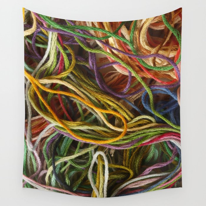 Embroidery Thread Wall Tapestry