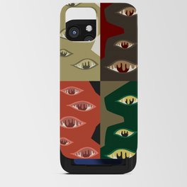 The crying eyes patchwork 1 iPhone Card Case