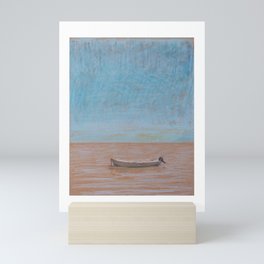 A Boat in Colonia del Sacramento, Uruguay Mini Art Print