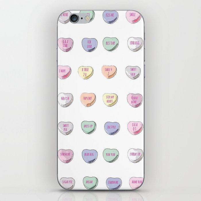 Candy Hearts iPhone Skin