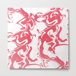 Modern Aesthetic Red Swirled Tie Dye Metal Print | 1970S, Aesthetictiedye, Redswirl, Swirled, Swirledpattern, Hipstertiedye, Pinktiedye, Modernhippie, Redtiedye, Hippietiedye 