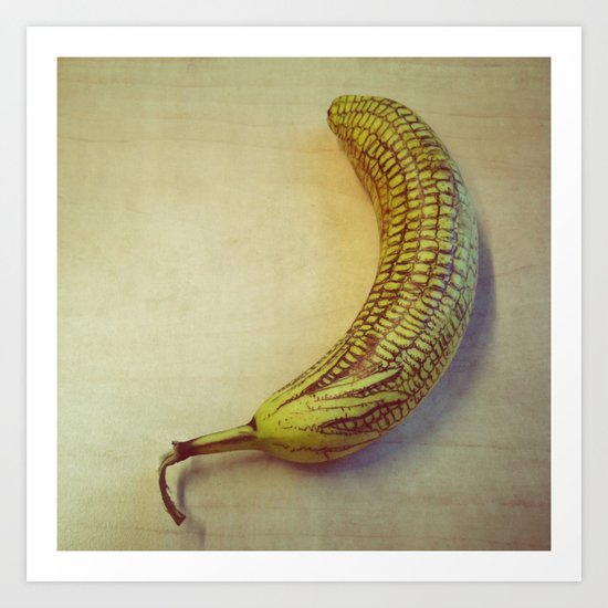 Corny Banana Art Print