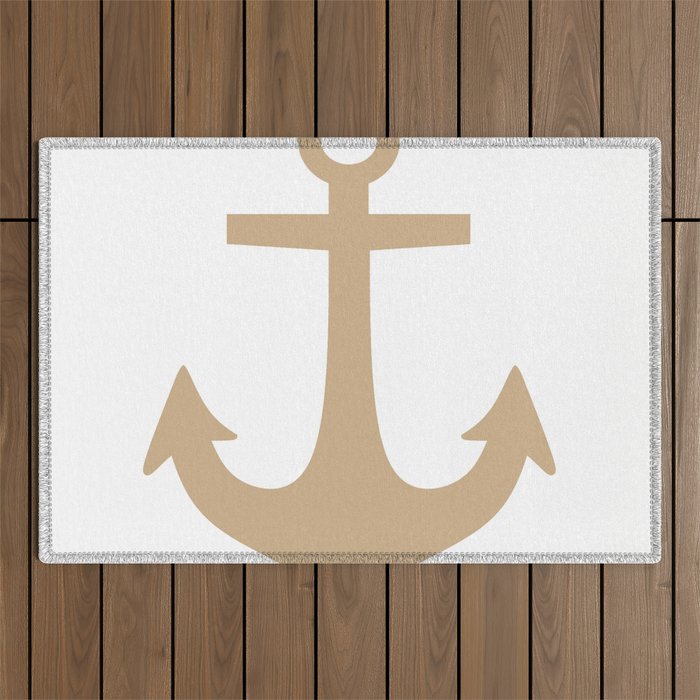 Anchor (Tan & White) Outdoor Rug