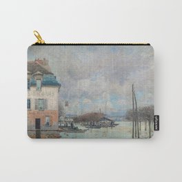 Alfred Sisley - Flood at Port-Marly 1876 Carry-All Pouch
