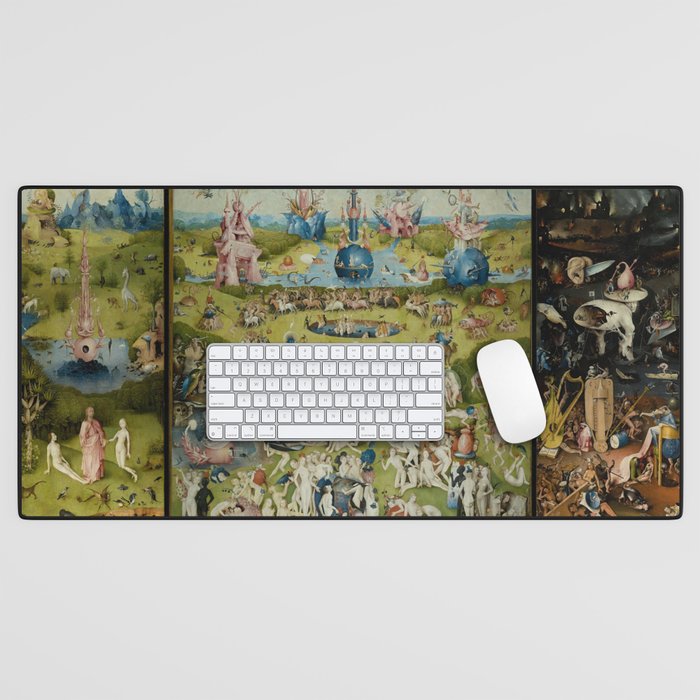 The Garden of Earthly Delights - Hieronymus Bosch Desk Mat