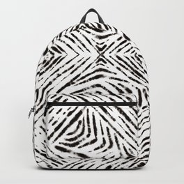 Mudcloth Tribal Pattern Black and White Pattern Backpack