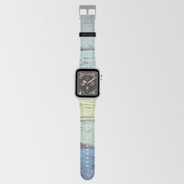 Old wood blue floor Apple Watch Band