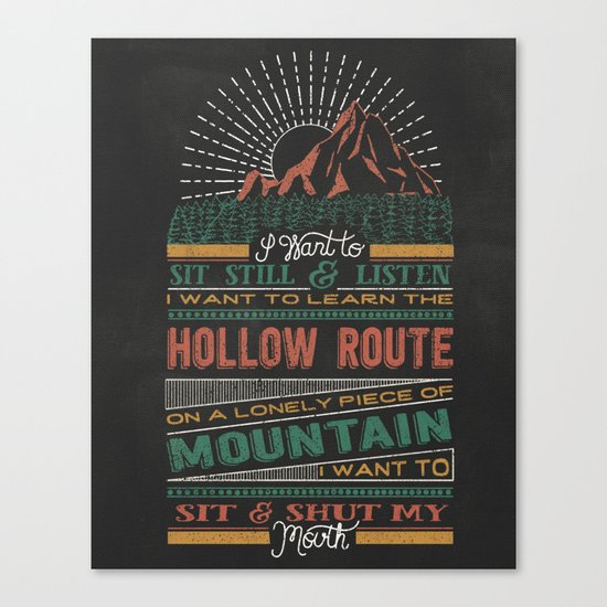 The Hollow Route Canvas Print