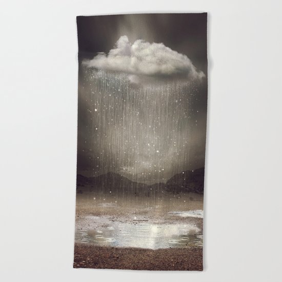 It's Okay. Even the Sky Cries Sometimes. Beach Towel