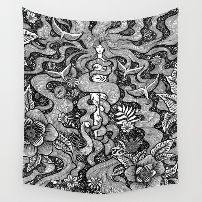 Goddess Aphrodite Wall Tapestry by menis art Society6