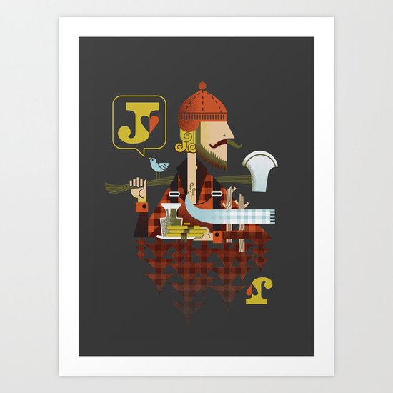 Jack of Hearts Art Print