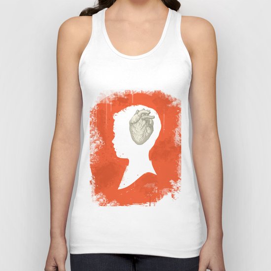 brain & heart Unisex Tank Top