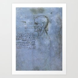 Art And Science Leonard De Vinci Art Print
