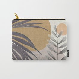 Elegant Shapes 15 Carry-All Pouch | Sun, Modern, Minimalist, Leaves, Drawing, Shape, Abstract, Minimal, Tropical, Geometric 