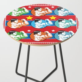 Pop art Anrold schwarzenegger Side Table