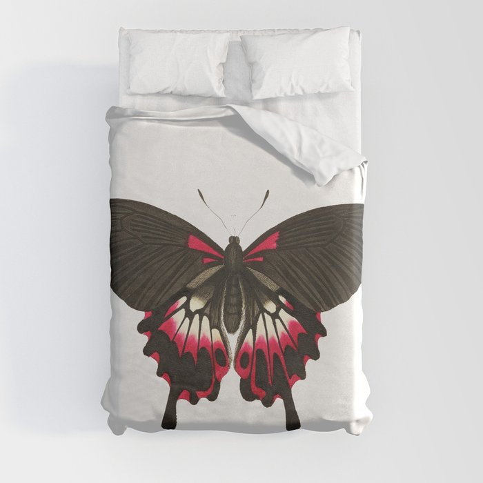 Caudated brown butterfly Duvet Cover