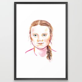Greta Thunberg Framed Art Print