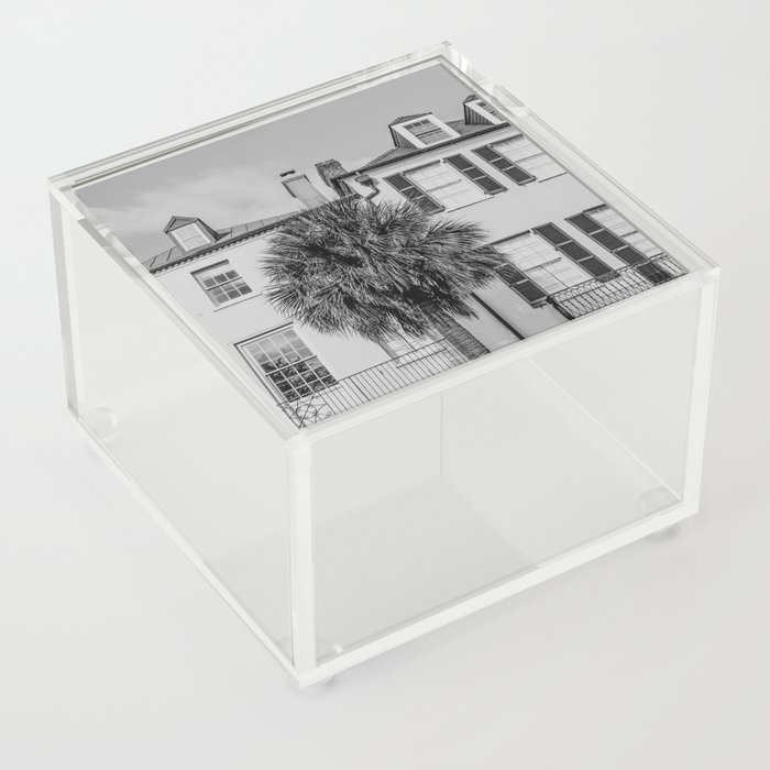 Charleston No. 22 Black & White Charleston Photography Acrylic Box