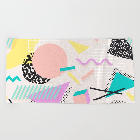 Colorful Chaos Beach Towel