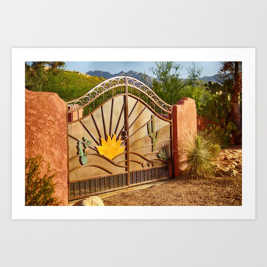 Sunny Gate Art Print