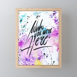 Wish You Were Here Framed Mini Art Print