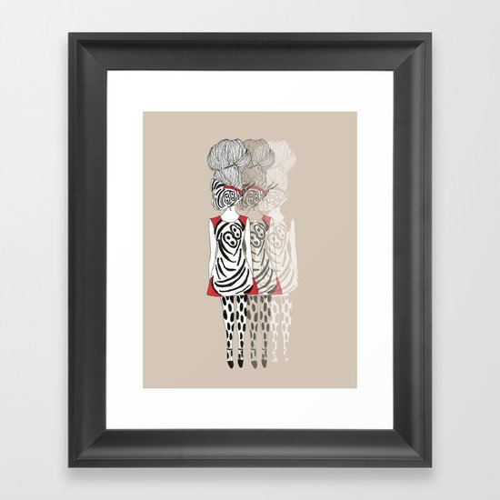 Butterfly Girl Framed Art Print