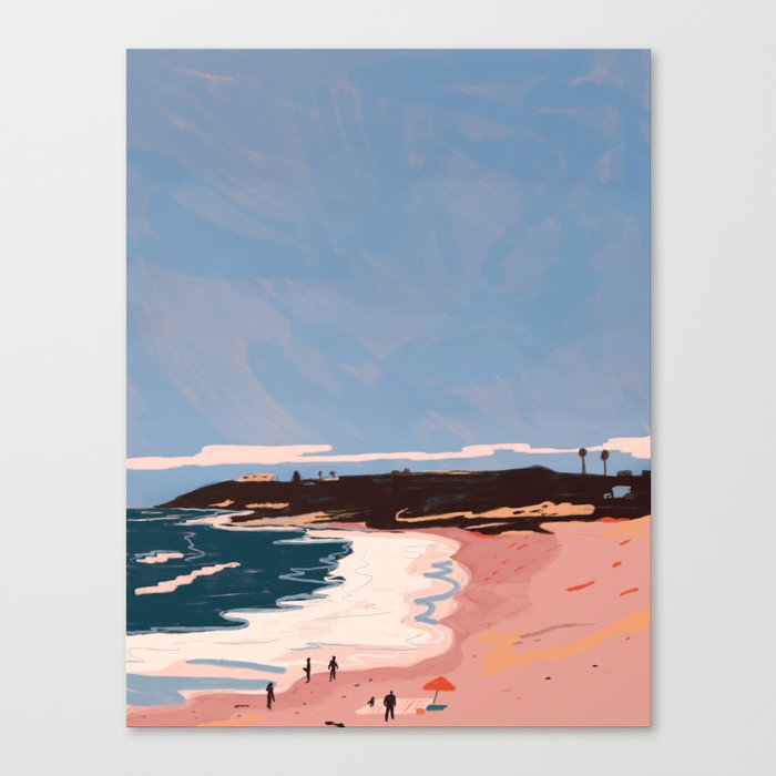 California Beach Canvas Print