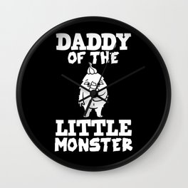 Sweet Little Monster Family Birthday Costume Wall Clock