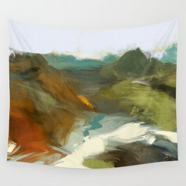 the path abstract landscape art Wall Tapestry