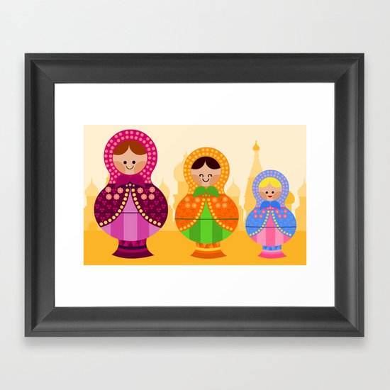 Matrioskas 2 (Russian dolls 2) Framed Art Print