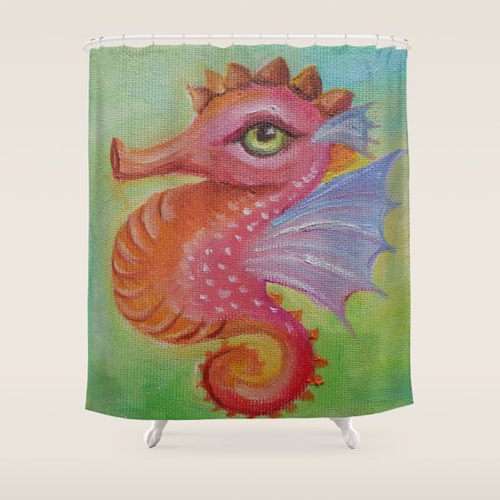 Baby Dragon Sea Horse Ice Cream Color Book Illustration For Kids