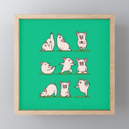 Pig Yoga Framed Mini Art Print