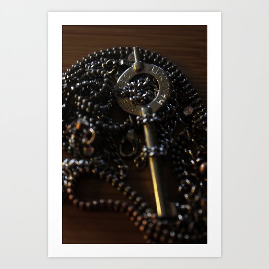 The Key to My Heart is a Handcuff Key Art Print