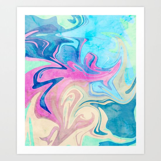 Candies & Sea #society6 #decor #buyart Art Print