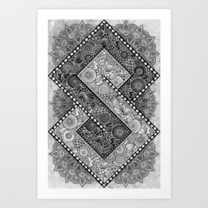 Tribal Yang Art Print by Ale Ibanez | Society6