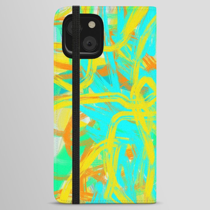 Abstract expressionist Art. Abstract Painting 28. iPhone Wallet Case