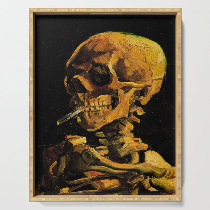 van gogh smoking skull