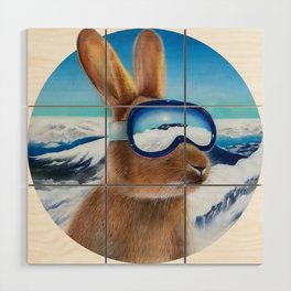 Ski Bunny Wood Wall Art