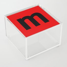 letter M (Black & Red) Acrylic Box