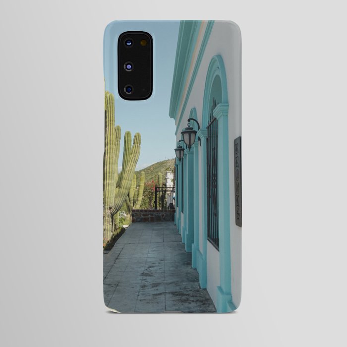 Mexico Photography - Nice White And Turquoise House Android Case