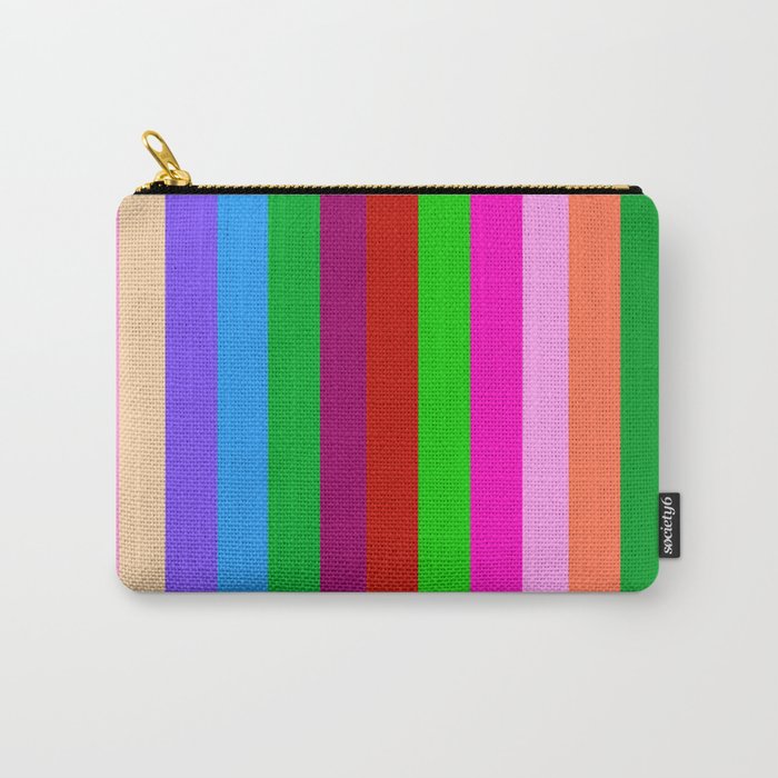 Stripey Carry-All Pouch