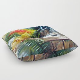 Tropical Cascade Floor Pillow
